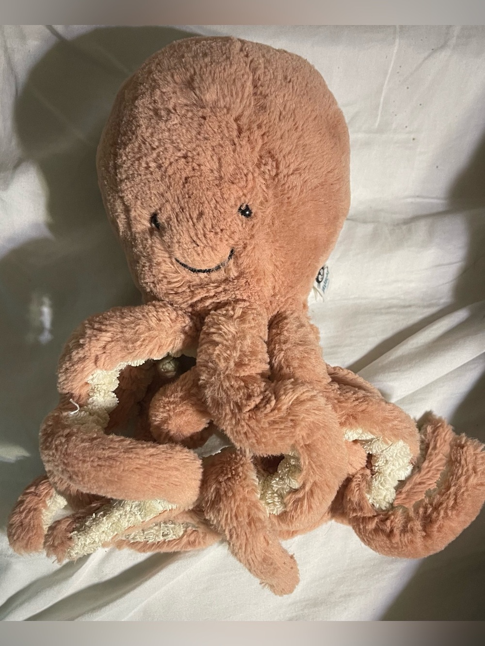 "Jellycat Odell Octopus Plush Stuffed Animal Little 10.5" Peach Pink